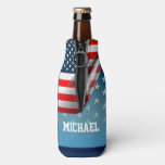 US Flag Bottle Cooler