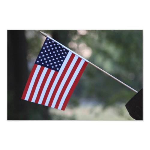 US Flag Bright and colorful Photo Print