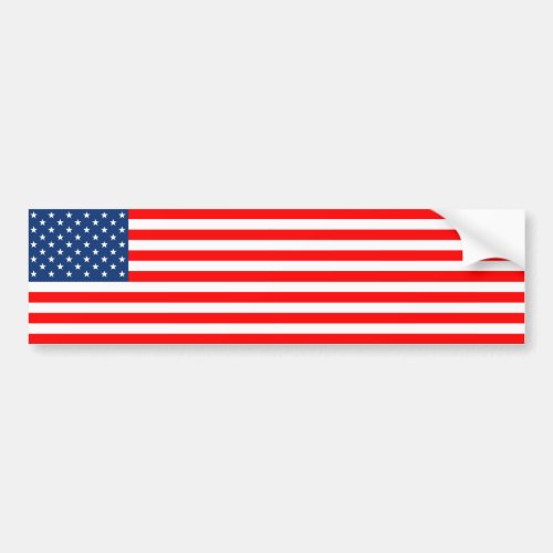 US Flag Bumper Sticker