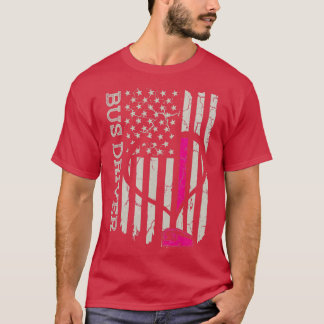 US Flag Bus Driver Blanket T-Shirt