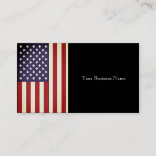 US Flag Business Card