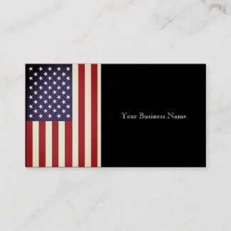 US Flag Business Card
