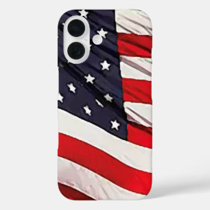 US Flag iPhone 16 Case
