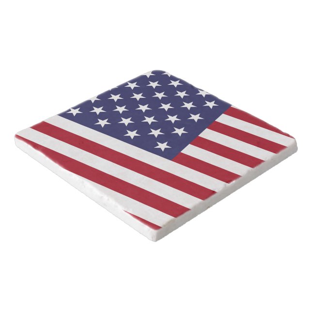 US Flag - Celebrate America - Independence Day Trivet (Corner)