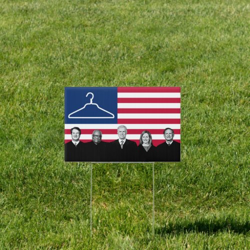 US Flag Coat Hanger SCOTUS Sign