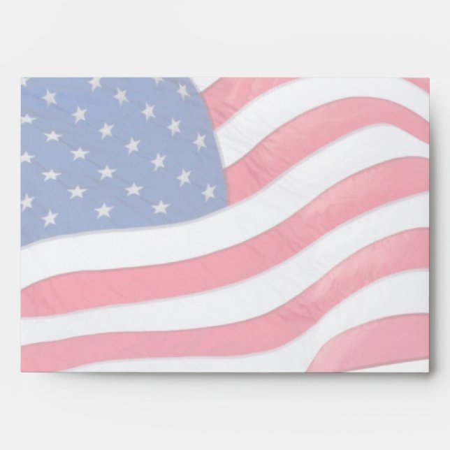 US Flag Colors Envelope (Front)