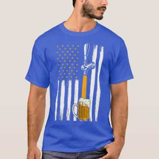 US Flag Craft Beer T-Shirt