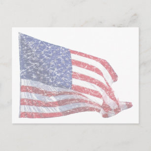 US Flag - distressed Postcard