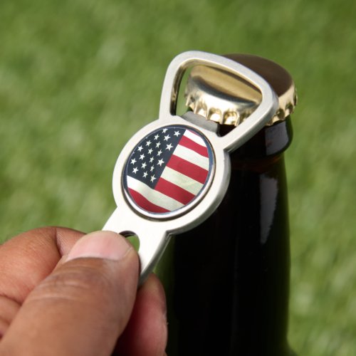 US Flag Divot Tool Bottle Opener with Marker
