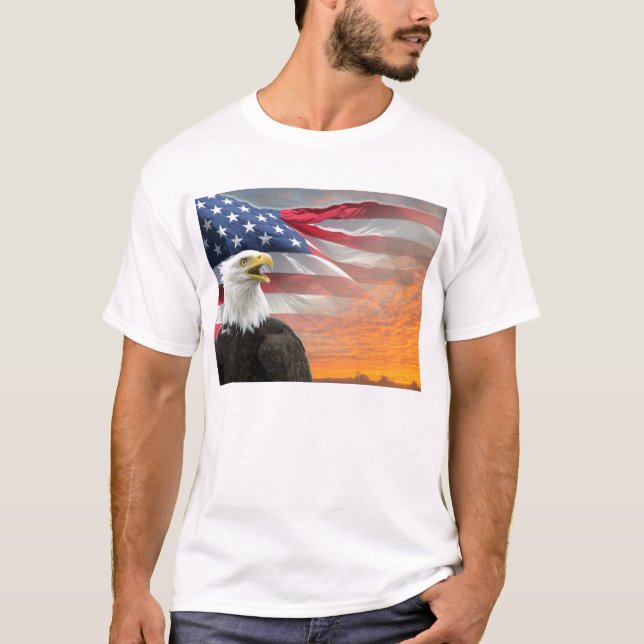 US Flag Eagle T-Shirt (Front)