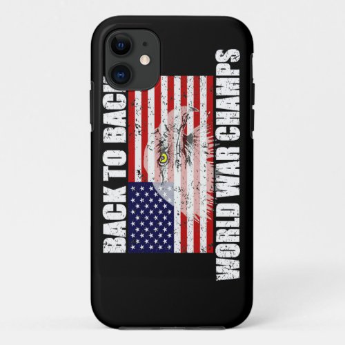 US Flag  Eagle World War Champs iPhone 5 Case