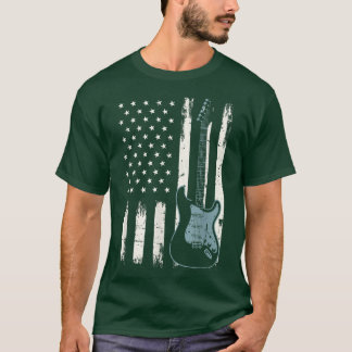 US Flag Electric GuitarGuitar 2994 T-Shirt