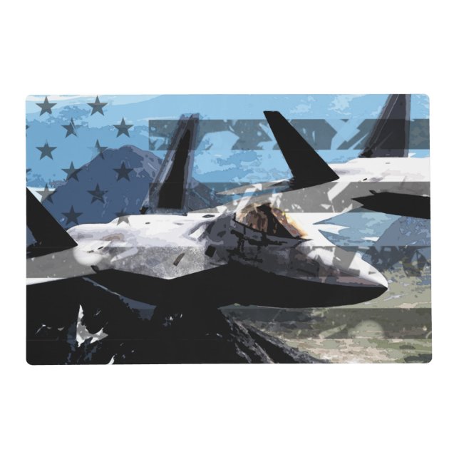 US Flag: F-22 Placemat (Front)