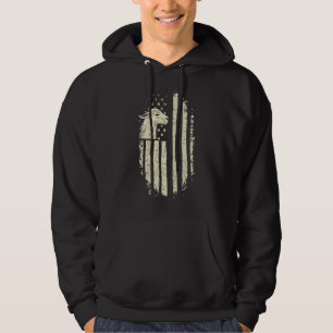 Us Flag For A Patriotic Llama Hoodie