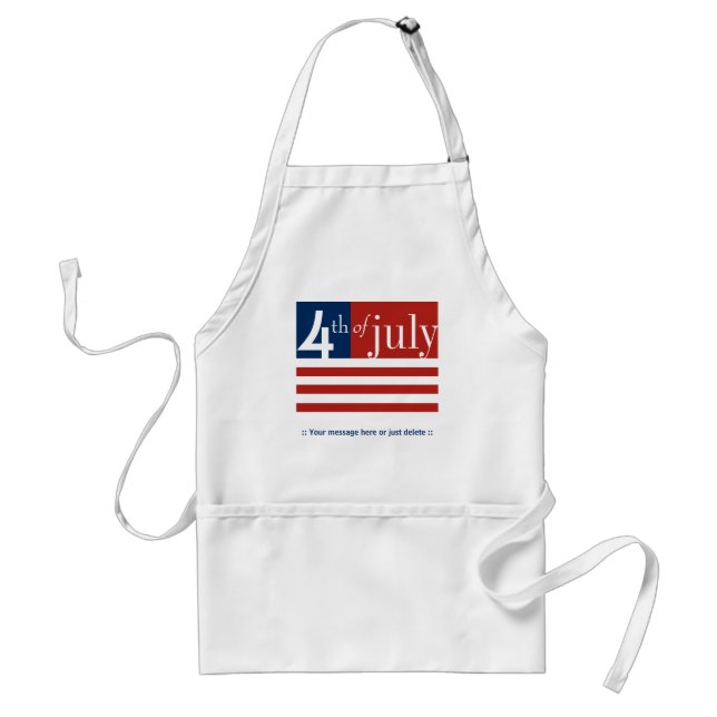 US Flag Fourth of July Apron (Front)