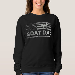 Us Flag Goat Dad apparel Farming tee for Dad Goat 