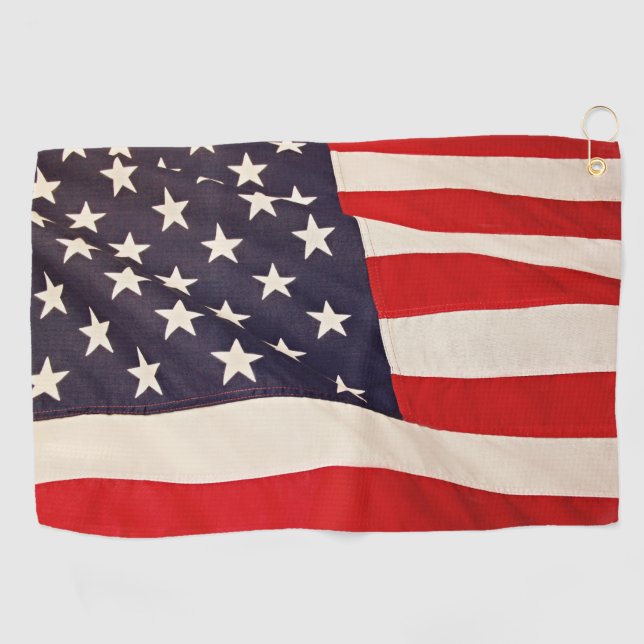 US Flag Golf Towel (Horizontal)