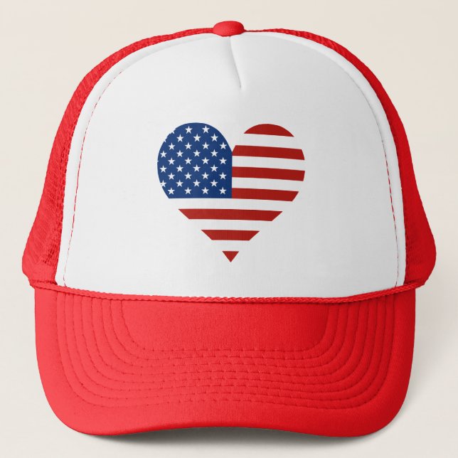US Flag Heart Hats (Front)
