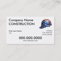 US Flag Helmet  Business Card