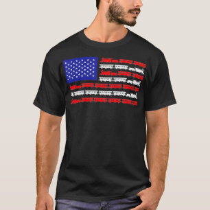 US Flag ho scale trains model railroad lover T-Shirt