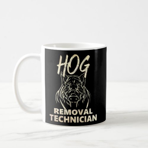 Us Flag Hog Removal Technician Boar Hunting Wild V Coffee Mug