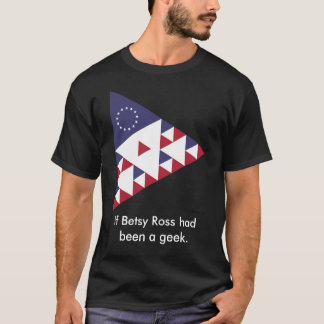 US Flag in Triangles, Colored T-Shirt
