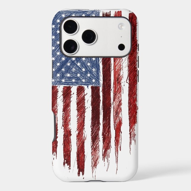 US Flag Iphone Case (Back)