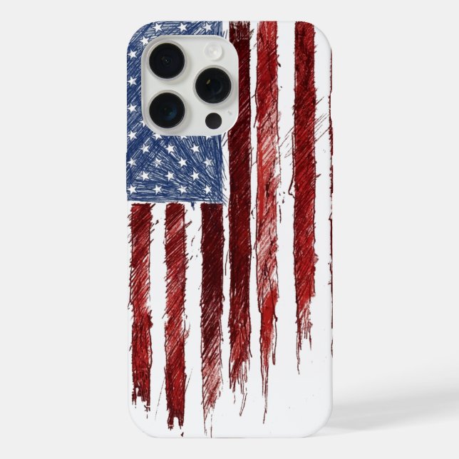 US Flag Iphone Case (Back)