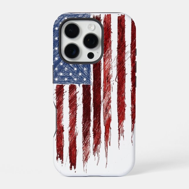 US Flag Iphone Case (Back)