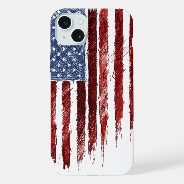 US Flag Iphone Case (Back)
