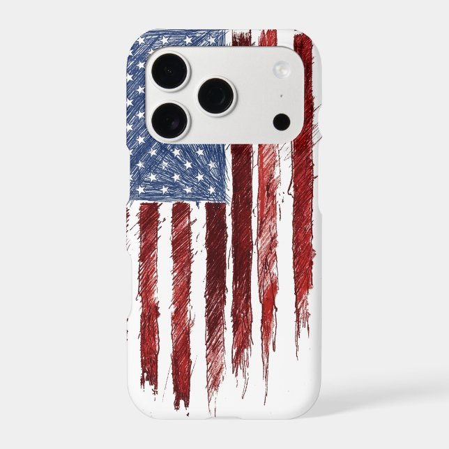 US Flag Iphone Case (Back)