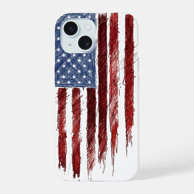 US Flag Iphone Case (Back)