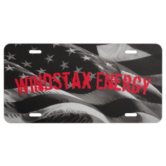 US Flag License Plates with customizable text