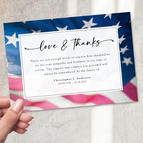 US Flag Military Patriotic Sympathy Funeral