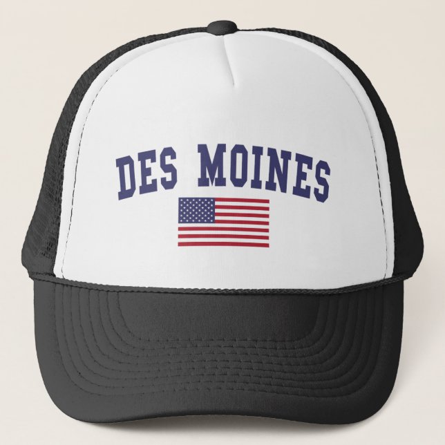 US Flag Monks Trucker Hat (Front)