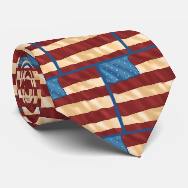 US Flag Neck Tie (Rolled)