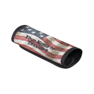 US Flag Old Glory Red, White and Blue Luggage Handle Wrap
