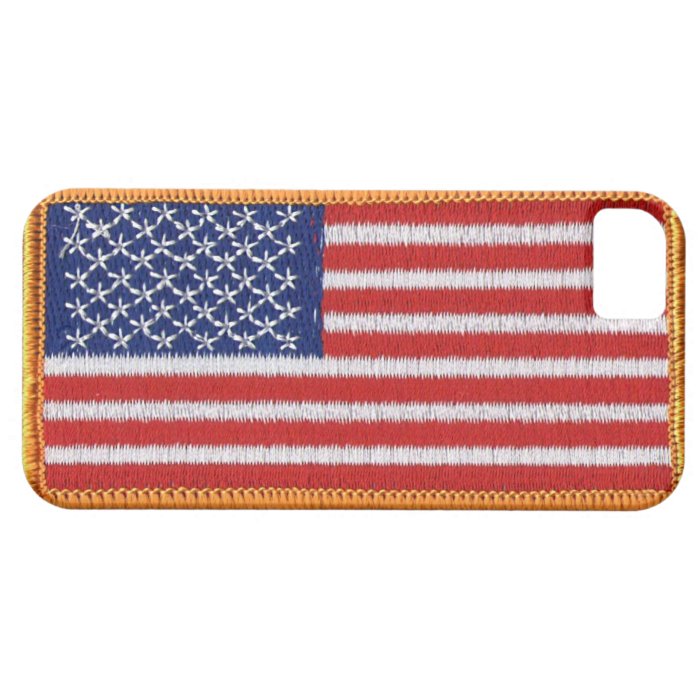 US Flag Patch Style iPhone 5 Case