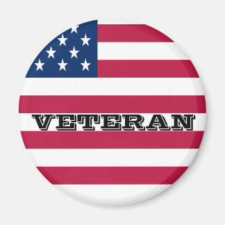 US Flag Patriotic Veteran USA Magnet