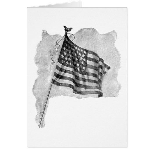 US Flag Patriotic Vintage Art (Front)