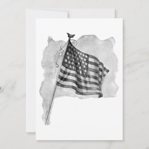 US Flag Patriotic Vintage Art