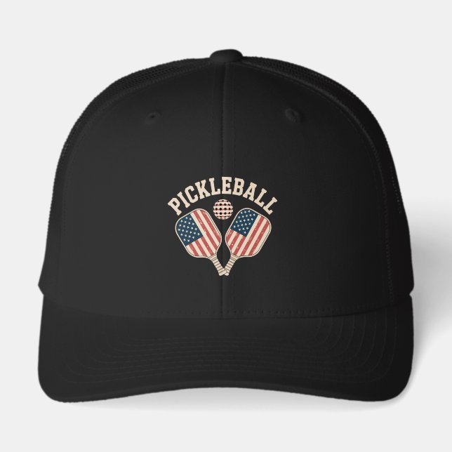 US Flag Pickleball Player (Front)