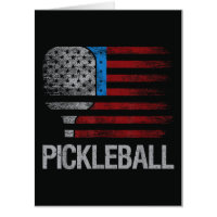 US Flag Pickleball Player Paddleball Lover
