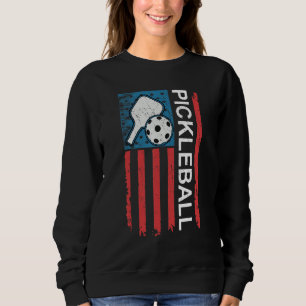 US Flag Pickleball Player Paddleball Lover Tees Me