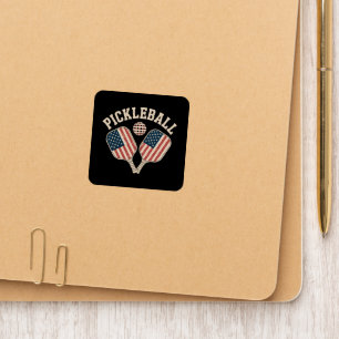 US Flag Pickleball Player Patch