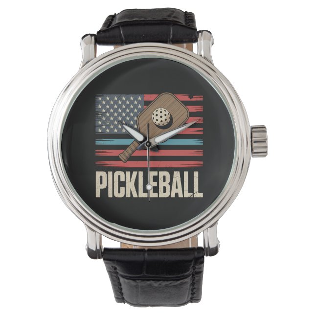 US Flag Pickleball Watch (Front)