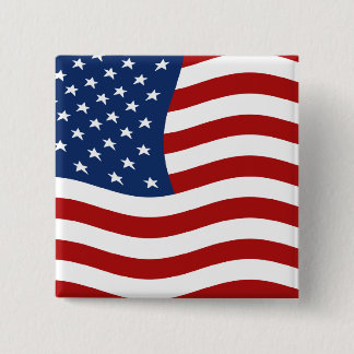 US Flag Pinback Button