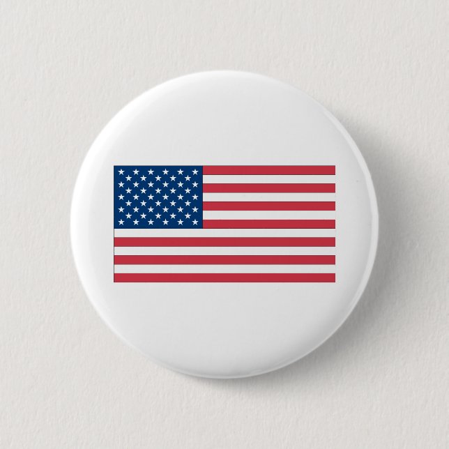 US Flag Pinback Button (Front)
