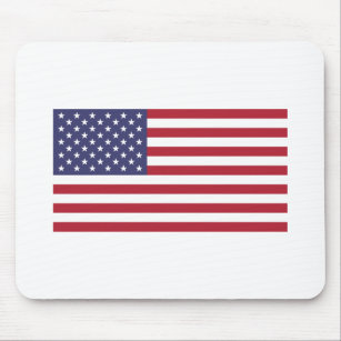 US flag red white and blue  Mouse Pad