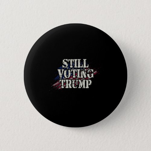 Us Flag Retro Trump Shirt _ Voting Convicted Felon Button